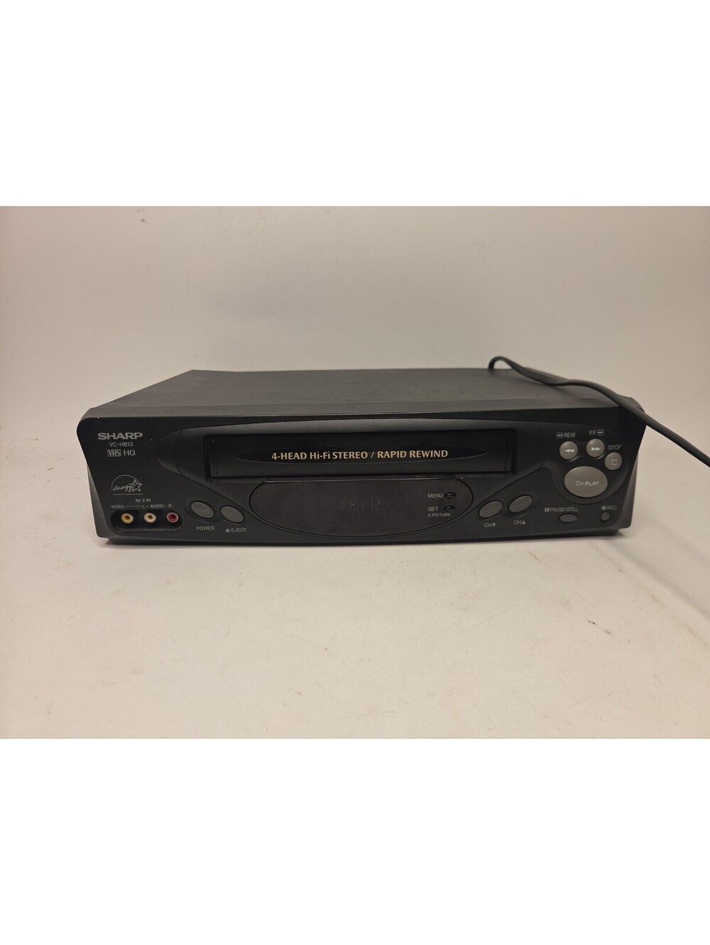 Sharp VC-H813U VCR Player Recorder 4-Head Hi-Fi Stereo No Remote TESTED WORKS